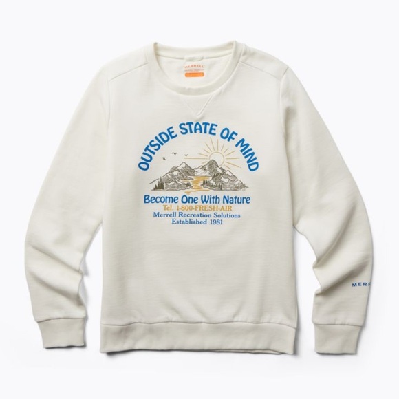 Sweaters - NWOT NEW Merrell Outside State Of Mind Crew Graphic Sweatshirt